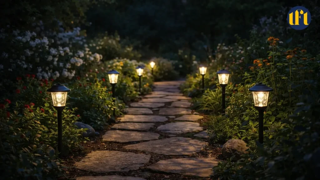 adding lighting along the path
