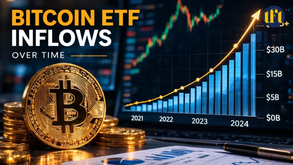 bitcoin ETF inflows over time