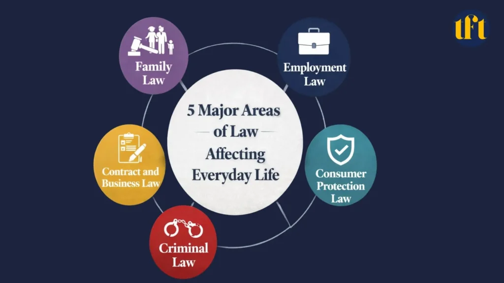 Five Major Areas of Law Affecting Everyday Life