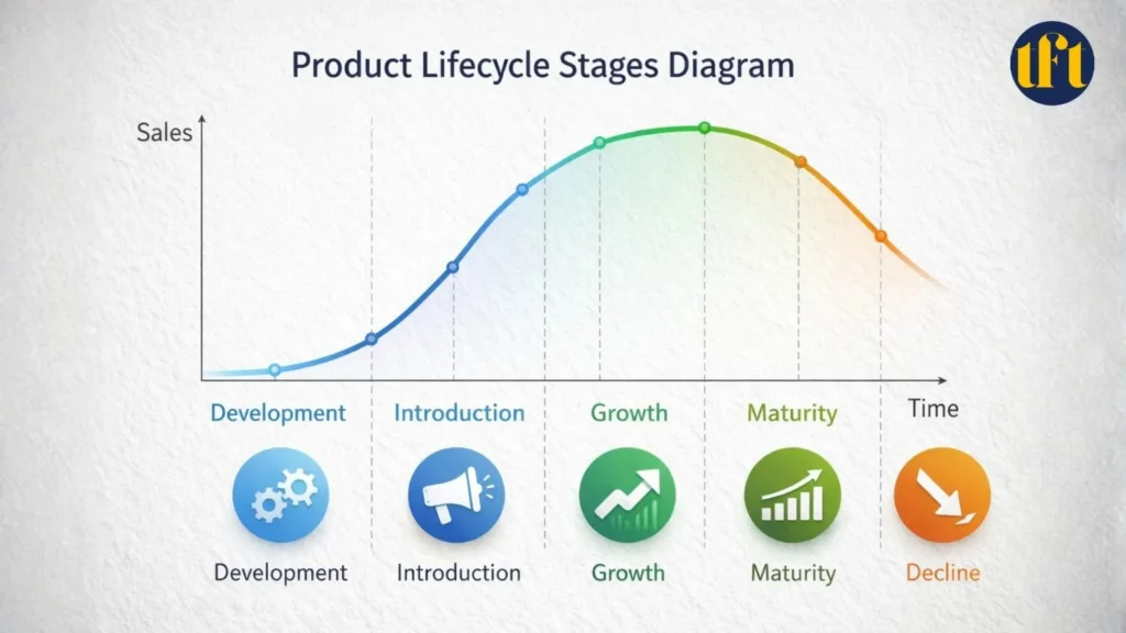product lifecycle stages diagram